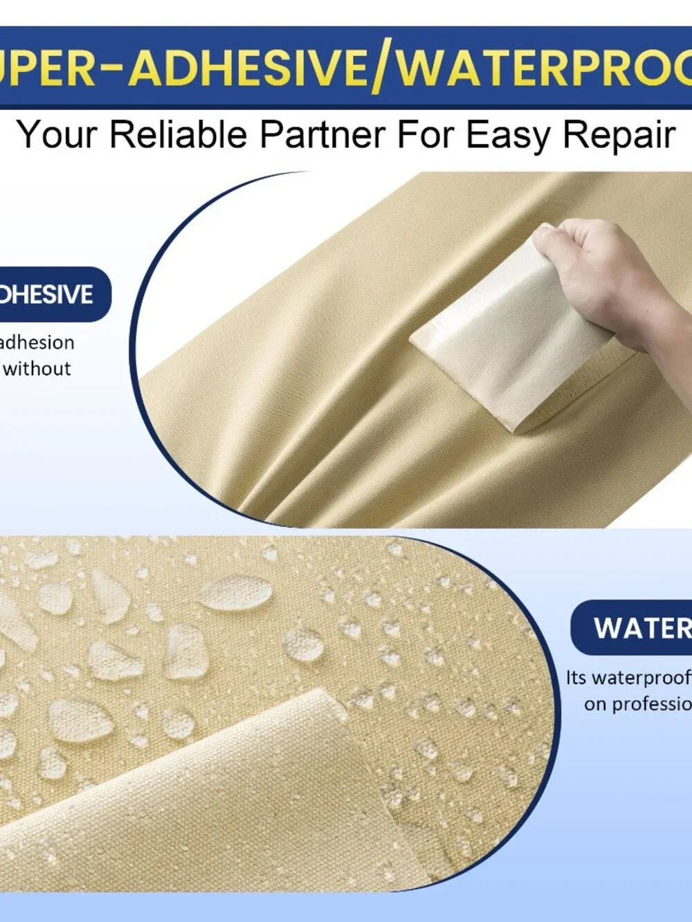 Self-Adhesive Canvas Repair Tape, 4